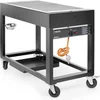 Image de HENDI Gasbarbecue   Zwart   10kW   1260x580x900 mm   Windbestendig   Energiezuinig   Gemakkelijk te verplaatsen
