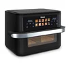 Image de Tristar Dualzone Flex Airfryer 10 L   2800 W   Dubbele Heteluchtfriteuse   8 Programma’s   Zwart & RVS   Digitaal Display   FR-9078