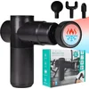Image de Massage Gun Professioneel - Mini Massage Apparaat - Massage Pistool Hot & Cold - Incl. 4 Opzetstukken - 13,2 x 14,5 x 4,8 cm - Zwart - Silvergear