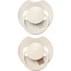 Image de Difrax LOVI Dynamische Prime Fopspeen - 18+ Maanden - Lichtbeige & Creme - 2 Stuks