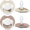 Image de Difrax LOVI Dynamische Prime Glow Fopspeen - 0 tot 6 Maanden - Beige & Bruin - 2 Stuks
