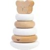 Image de BamBam Eco-vriendelijk houten Tuimelaar Beer - Wit - Baby cadeau
