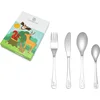 Image de Zilverstad - Kinderbestek 4-delig Bosdieren RVS 18/10