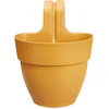 Image de Elho Vibia Campana Easy Hanger S 21 - Balkonbak met Ophanghaken - 100% Gerecycled Plastic - Ø 20.5 x H 26.5 cm - Honinggeel
