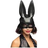 Image de Boland - Masker Bunny zwart Zwart - Volwassenen - Konijn - Carnaval - Themafeest