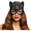 Image de Boland - Masker Mirage cat Zwart - Volwassenen - Kat - Glitter & Glamour - Sexy