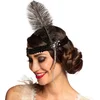 Image de Boland - Hoofdband Flapper zwart Zwart - Één maat - Volwassenen - Vrouwen - 20's - Roaring Twenties