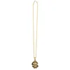 Image de Boland - Ketting Dollar Goud - Volwassenen - Unisex - Pooier - Gangster - Maffia - Pimp