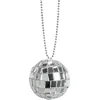 Image de Boland - Ketting Discobal Zilver - Volwassenen - Unisex - Danser/danseres - 80's & 90's - Disco