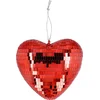 Image de Boland - Discobal Hart rood - Glitter & Glamour - 80's & 90's - Disco - Themafeest - Verjaardag - Valentijn