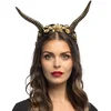 Image de Boland - Diadeem Demona deluxe - Één maat - Volwassenen - Vrouwen - Demoon - Duivel - Voodoo - Halloween - Cosplay - Themafeest - Carnaval
