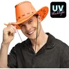 Image de Boland - Hoed cowboy Savanne neonoranje Neon,Oranje - 58 - Volwassenen - Unisex - Festival - UV Blacklight
