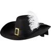 Image de Boland - Hoed musketier André Zwart - 59 - Volwassenen - Unisex - Ridders, Krijgers en Musketiers