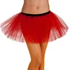 Image de Boland - Tutu rood - Volwassenen - Danser/danseres - 80's & 90's - Disco- Prinses