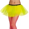 Image de Boland - Tutu neongeel - Volwassenen - Danser/danseres - 80's & 90's - Disco- Prinses