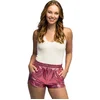 Image de Boland - Hotpants Shiny lichtroze (L/XL) - Volwassenen - Niet van toepassing - Festival - Rave - Zomer