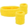 Image de Boland - Set 3 zweetbandjes neongeel Geel,Neon - Één maat - Volwassenen - Unisex - 80's & 90's - Disco- Sport