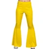 Image de Boland - Flarebroek geel (M) - Volwassenen - Hippie - 60's & 70's - Hippie & Flower Power