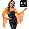 Image de Boland - Bolero Rave neonoranje (M/L) - Volwassenen - Danser/danseres - Festival - UV Blacklight