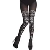 Image de Boland - Panty La Calaca Zwart - Volwassenen - Vrouwen - Skelet - Halloween accessoire - Day of the Dead - Horror
