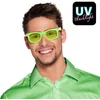 Image de Boland - Partybril Dance neongroen Groen,Neon - Volwassenen - Geen verkleedthema -