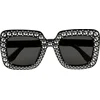 Image de Boland - Partybril Bling bling zwart Zwart - Volwassenen - Glitter and Glamour - Glitter and Glamour