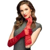 Image de Boland - Paar handschoenen Hollywood rood Rood - Volwassenen - Vrouwen - Showgirl - Glitter and Glamour