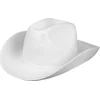 Image de Boland - Hoed cowboy Rodeo wit Wit - 59 - Volwassenen - Unisex - Cowboy - Indiaan