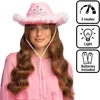 Image de Boland - LED hoed Blush bandit Roze - 58 - Volwassenen - Unisex - Festival - met LED lampjes