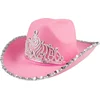 Image de Boland - Hoed cowboy Glimmer roze Roze - 57 - Volwassenen - Vrouwen - Cowboy - Indiaan