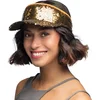 Image de Boland - Zonneklep Blitz goud Goud - - Volwassenen - Unisex - 80s - 90s - Glitter - Disco
