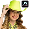 Image de Boland - Hoed cowboy Blaze neongeel Neon,Geel - 59 - Volwassenen - Unisex - Festival - Wild west - Western