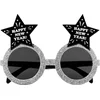 Image de Boland - Partybril 'Happy new year!' Zilver - Volwassenen - Geen verkleedthema -