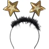 Image de Boland - Diadeem Sterren goud Goud - Één maat - Volwassenen - Unisex - Glitter and Glamour