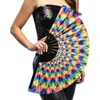 Image de Boland - Waaier Rave rush XL Multi - Volwassenen - Unisex - Niet van toepassing - Opvouwbaar - UV blacklight - Zomer accessoire