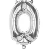 Image de Boland - Folieballon '0' zilver (36 cm) 0 - Zilver - Cijfer ballon