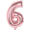 Image de Boland - Folieballon '6' roségoud (86 cm) 6 - Roségoud - Cijfer ballon