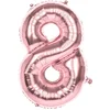 Image de Boland - Folieballon '8' roségoud (86 cm) 8 - Roségoud - Cijfer ballon