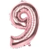 Image de Boland - Folieballon '9' roségoud (86 cm) 9 - Roségoud - Cijfer ballon