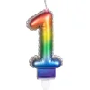 Image de Boland - Kaarsje '1' regenboog 1 Multi - Regenboog - Regenboog