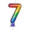 Image de Boland - Kaarsje '7' regenboog 7 Multi - Regenboog - Regenboog
