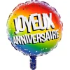 Image de Boland - Folieballon Rainbow 'Joyeux anniversaire' - Multi - folieballon