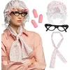 Image de Boland - Set Grootmoeder - Volwassenen - Vrouwen - - Accessoireset - Grappig en Fout - Cosplay - Carnaval - Themafeest
