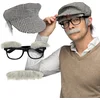 Image de Boland - Set Opa - Volwassenen - Mannen - - Oude Man - Accessoireset - Grappig en Fout - Cosplay - Carnaval - Themafeest