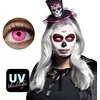 Image de Boland - Paar maandlenzen UV Flash roze Roze - Volwassenen - Halloween en Horror - Halloween contactlenzen - Horror