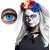 Image de Boland - Paar maandlenzen UV Flash blauw Blauw - Volwassenen - Halloween en Horror - Halloween contactlenzen - Horror