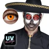 Image de Boland - Paar maandlenzen UV Flash oranje Oranje - Volwassenen - Halloween en Horror - Halloween contactlenzen - Horror