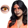 Image de Boland - Paar weeklenzen Pompoen - Volwassenen - Halloween en Horror - Halloween contactlenzen - Horror