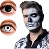Image de Boland - Paar 3-maands duolenzen Skullface - Volwassenen - Halloween en Horror - Halloween contactlenzen - Horror