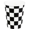 Image de Boland - Set 10 papieren bekertjes Racing - Sport - Autosport - Racewagen - Autorace - Finish vlag
